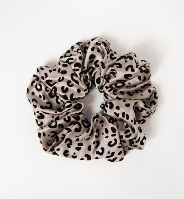 EMMEL REFINES「＜EMMEL REFINES＞EM フロッキー レオパード シュシュ」|ヘアゴム・シュシュ|