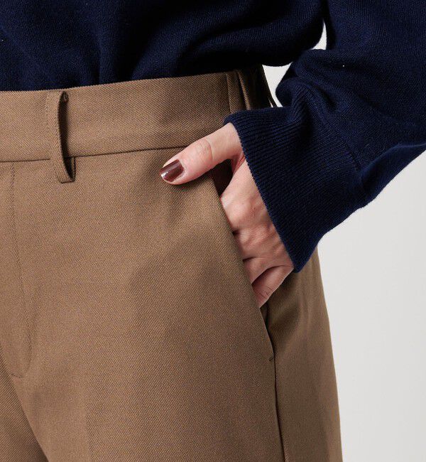 BEAUTY&YOUTH UNITED ARROWS「裏起毛バックゴム ストレートパンツ ウォッシャブル」|スラックス|