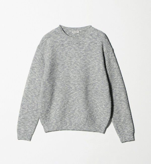 BEAUTY&YOUTH UNITED ARROWS「ガーター ステッチ スラブ クルーネック ニット ウォッシャブル」|ニット・セーター|
