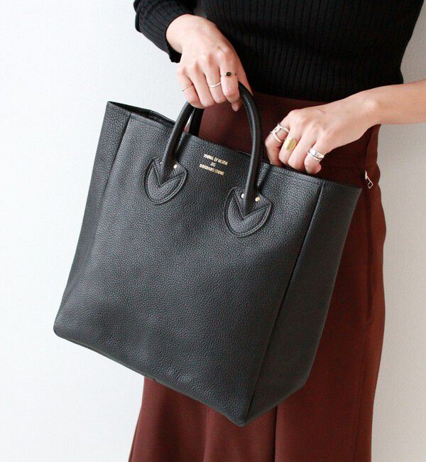 Demi-Luxe BEAMS 「YOUNG&OLSEN / レザートートバッグ M」|トートバッグ|BLACK