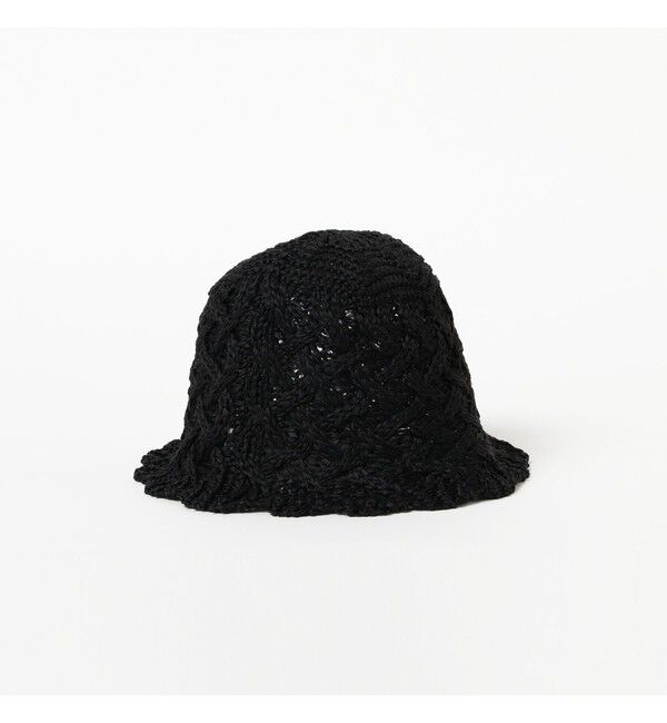 Ray BEAMS 「フリル 編み サーモ ハット」|ハット|