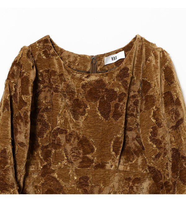 Ray BEAMS 「RBS / ジャカード ベルベット ワンピース」|ワンピース|