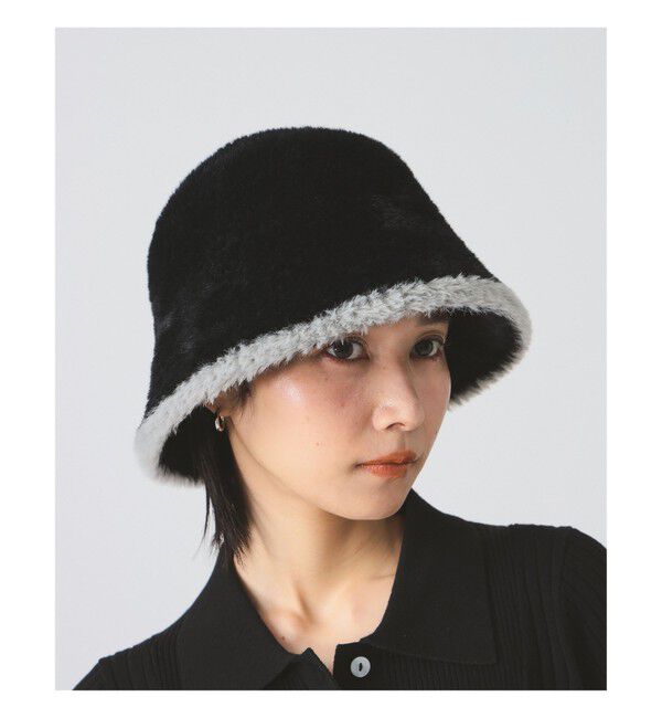 Ray BEAMS 「2トーン シャギー ハット」|ハット|BLACK