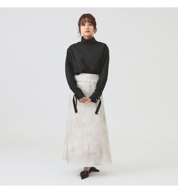 Ray BEAMS 「RBS / ベルトカフス ハイネック ブラウス」|シャツ・ブラウス|