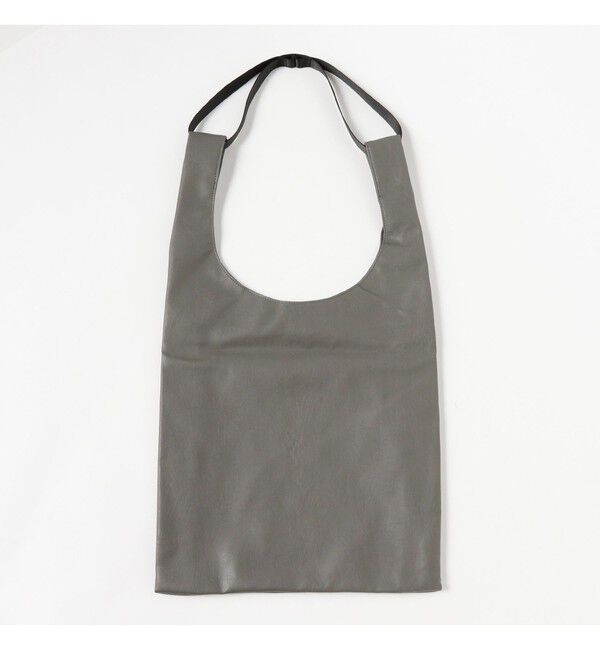 BEAMS「フェイクレザー ショッパー L」|ポーチ|