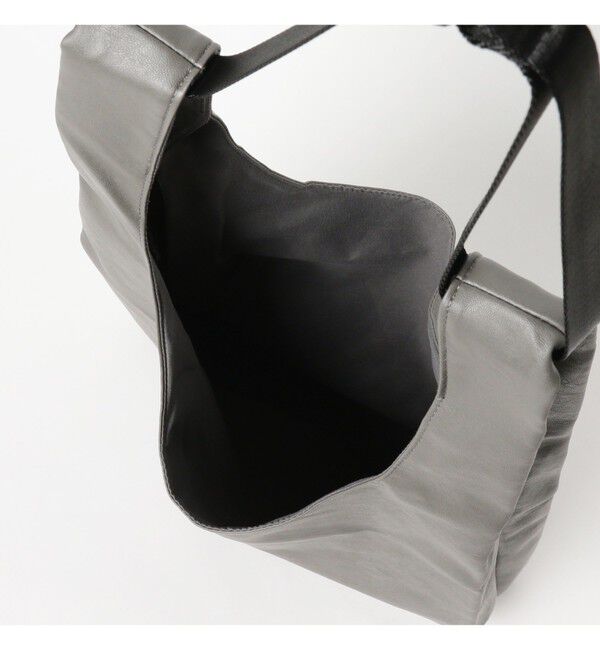 BEAMS「フェイクレザー ショッパー L」|ポーチ|