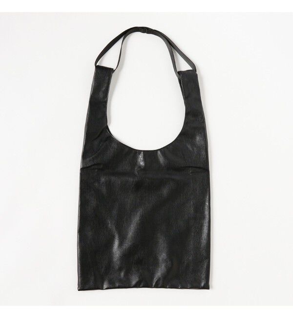 BEAMS「フェイクレザー ショッパー L」|ポーチ|