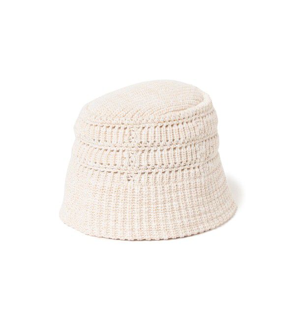 BEAMS「RACAL / Crochet Knit Bucket」|キャップ・キャスケット|OFF_WHT