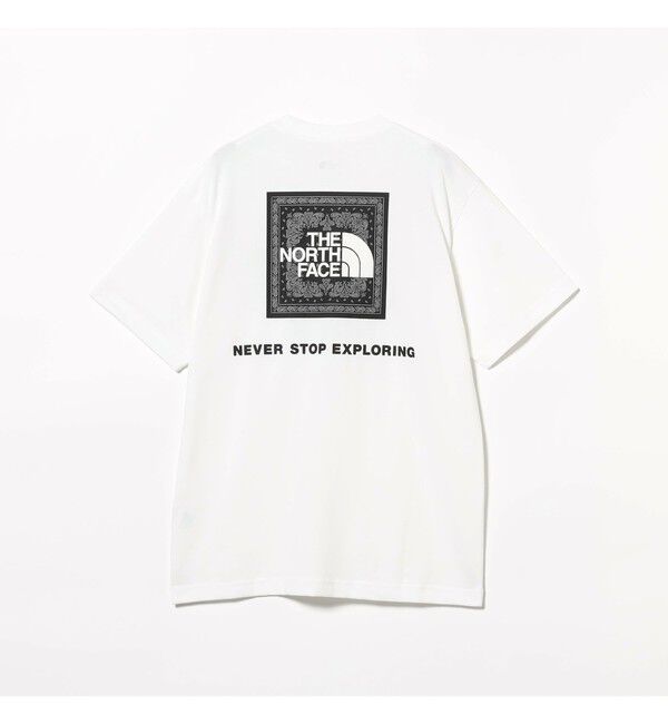 BEAMS「THE NORTH FACE / ショートスリーブ バンダナ スクエア ロゴ Tシャツ」|Tシャツ・カットソー|