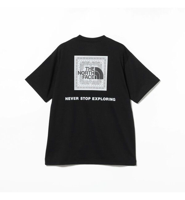 BEAMS「THE NORTH FACE / ショートスリーブ バンダナ スクエア ロゴ Tシャツ」|Tシャツ・カットソー|ﾌﾞﾗｯｸ2