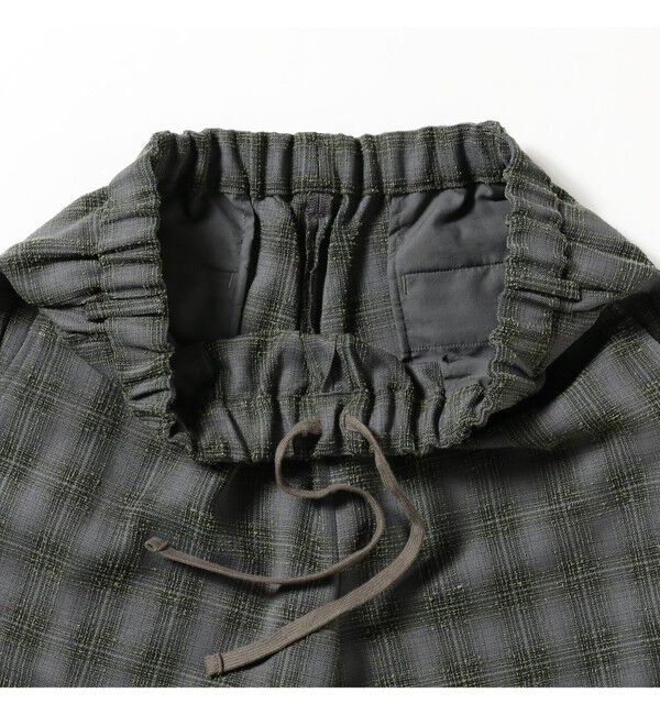 BEAMS「ブークレ チェック イージーパンツ」|チノ|