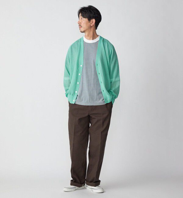 SHIPS「SHIPS: 16ゲージ コットン ボーダー ライト ニットTシャツ」|ニット・セーター|