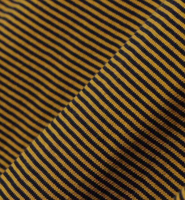 SHIPS「SHIPS: 16ゲージ コットン ボーダー ライト ニットTシャツ」|ニット・セーター|
