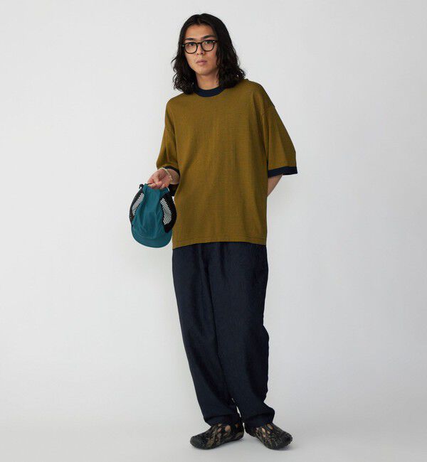 SHIPS「SHIPS: 16ゲージ コットン ボーダー ライト ニットTシャツ」|ニット・セーター|