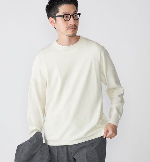 SHIPS「SHIPS: 〈洗濯機可能〉 14ゲージ テックウール クルーネック ニット」|ニット・セーター|