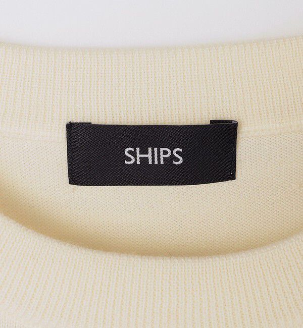 SHIPS「SHIPS: 〈洗濯機可能〉 14ゲージ テックウール クルーネック ニット」|ニット・セーター|