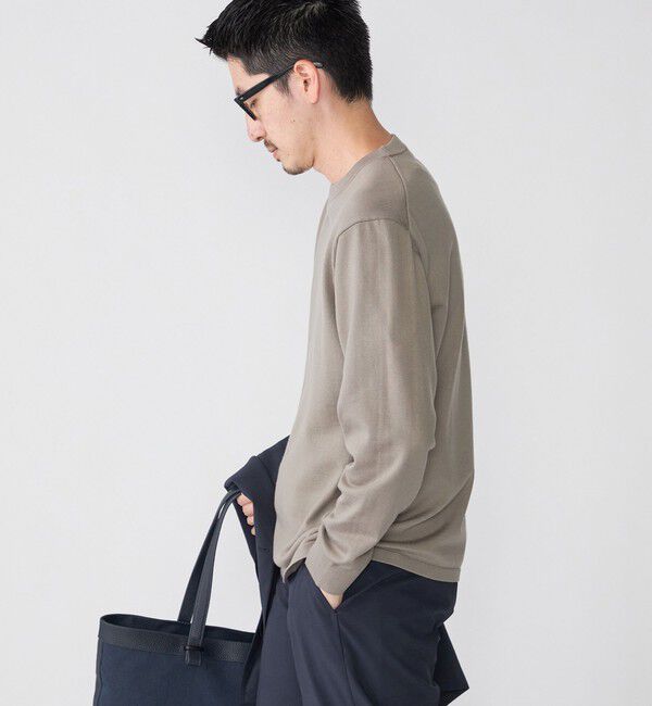 SHIPS「SHIPS: 〈洗濯機可能〉 14ゲージ テックウール クルーネック ニット」|ニット・セーター|