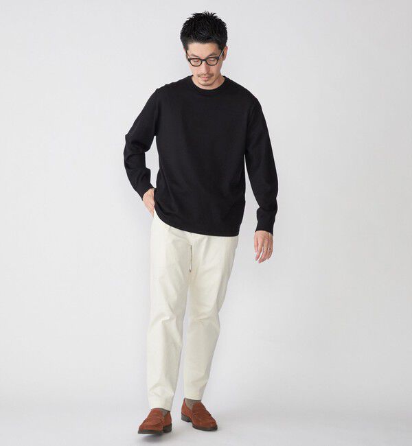 SHIPS「SHIPS: 〈洗濯機可能〉 14ゲージ テックウール クルーネック ニット」|ニット・セーター|