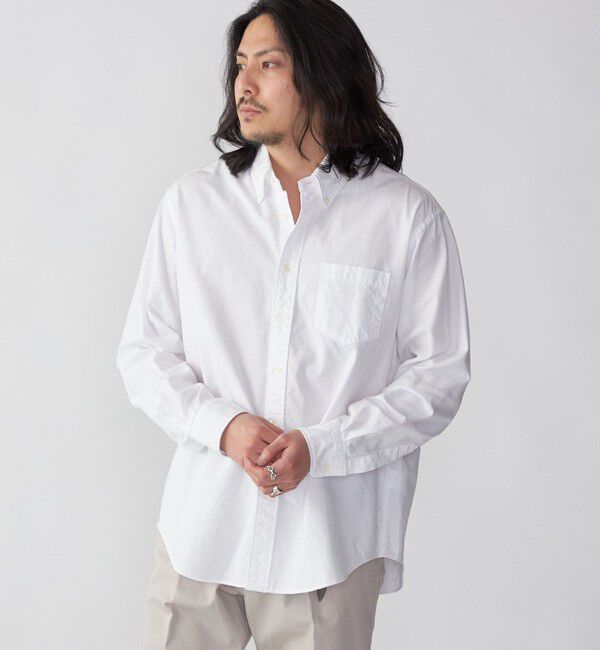 SHIPS「SHIPS: スーピマ コットン ボタンダウン オックスフォード ロングスリーブ シャツ」|シャツ・ブラウス|