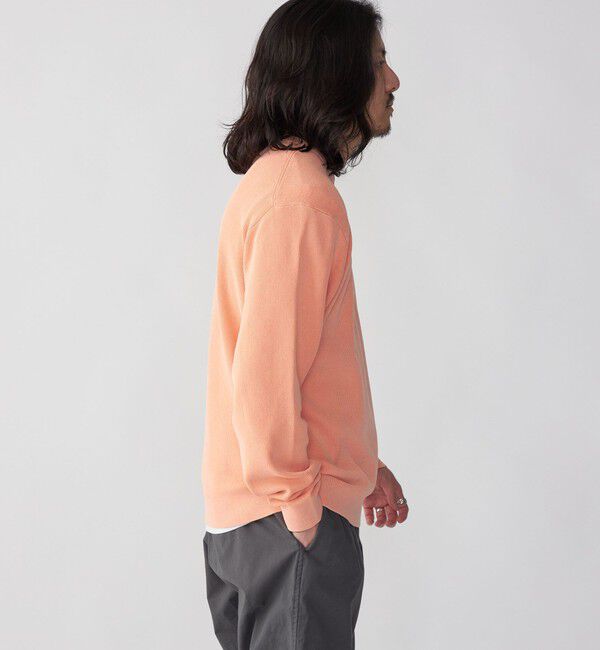 SHIPS「SHIPS: 14ゲージ 畦編み サンフェード コットン クルーネック ニット」|ニット・セーター|