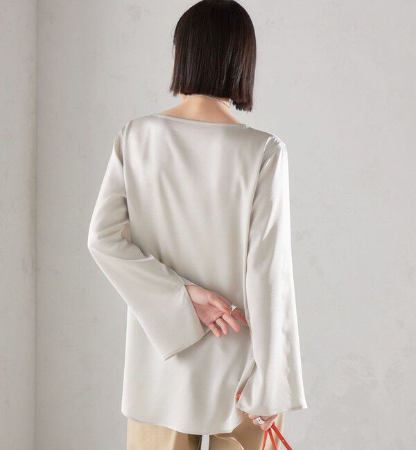 SHIPS for women「〈手洗い可能〉サテン ブラウス◇」|シャツ・ブラウス|