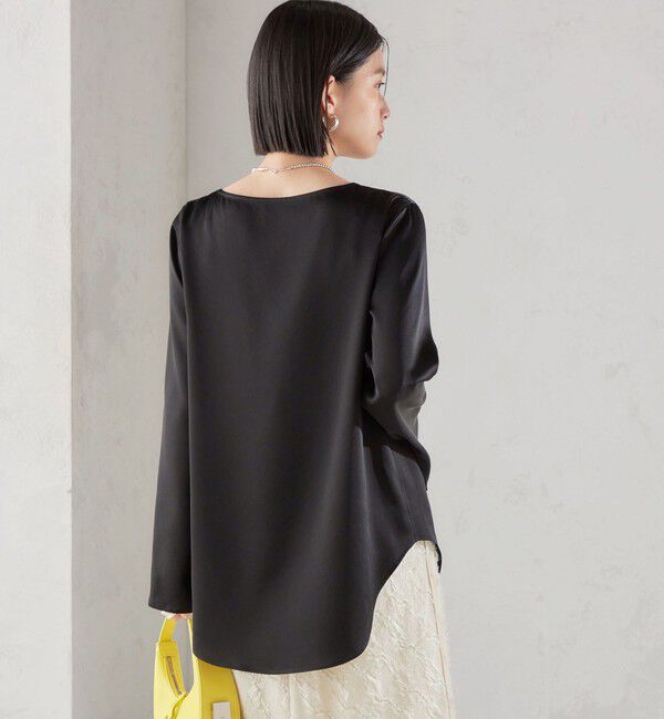 SHIPS for women「〈手洗い可能〉サテン ブラウス◇」|シャツ・ブラウス|