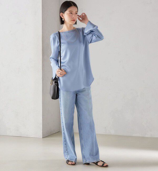 SHIPS for women「〈手洗い可能〉サテン ブラウス◇」|シャツ・ブラウス|