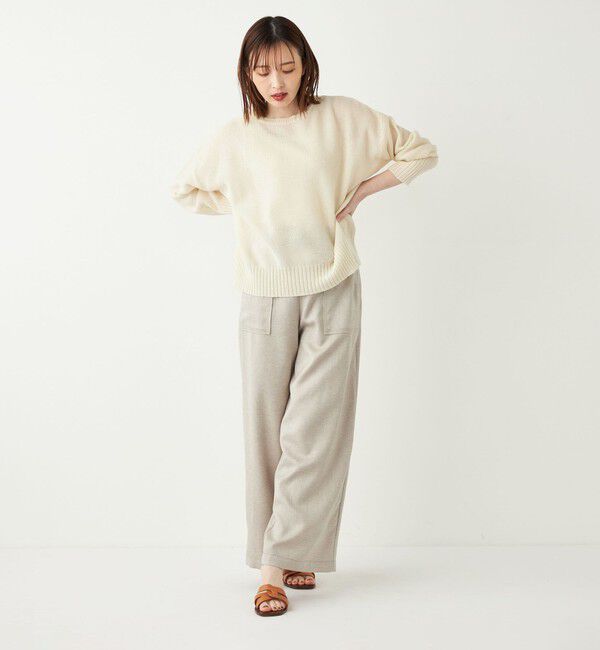 SHIPS Colors 「SHIPS Colors:〈手洗い可能〉ペーパーライク ニット プルオーバー◇」|ニット・セーター|