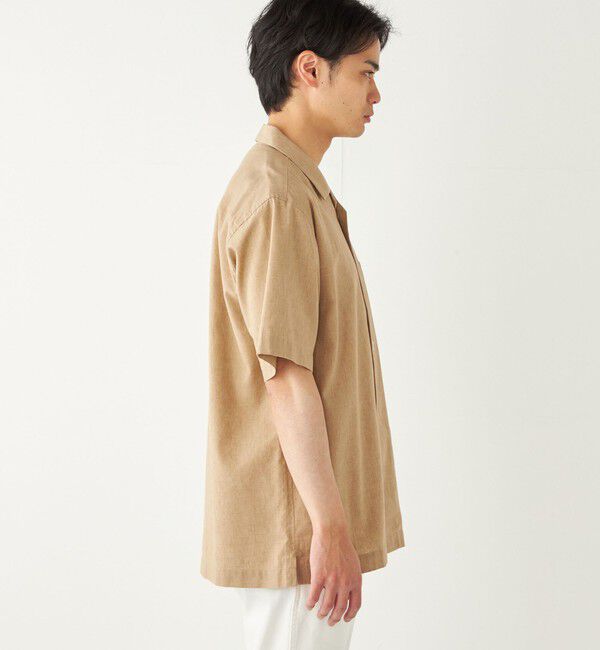 SHIPS Colors 「SHIPS Colors:コットンリネン COOLMAX オープンカラー シャツ◇」|シャツ・ブラウス|