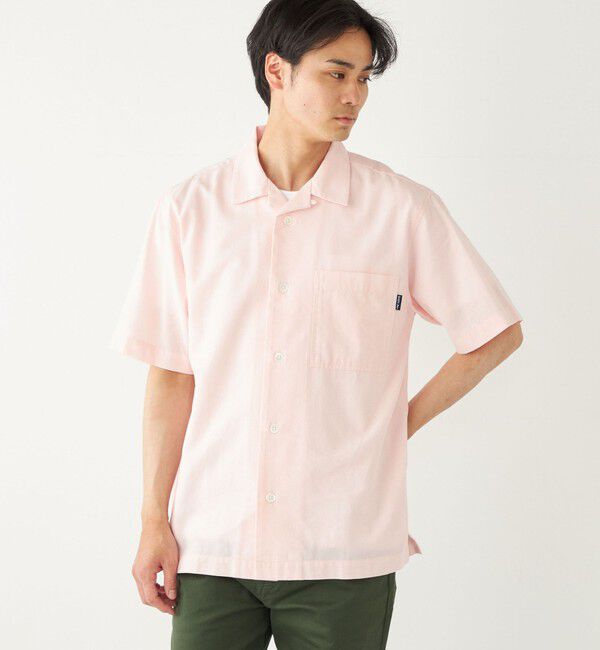SHIPS Colors 「SHIPS Colors:コットンリネン COOLMAX オープンカラー シャツ◇」|シャツ・ブラウス|ピンク