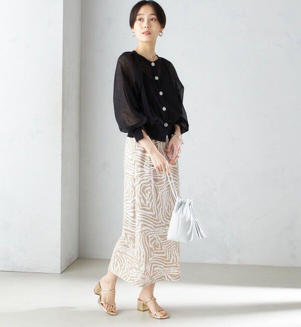 SHIPS for women「〈手洗い可能〉2WAY シアー カーディガン」|カーディガン|