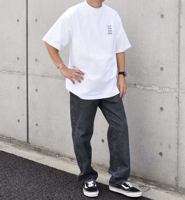 SHIPS any「【WEB限定】SHIPS any: ヘビーウェイト 7.1oz 4ライン ワンポイント ロゴ 刺繍 Tシャツ◇」|Tシャツ・カットソー|