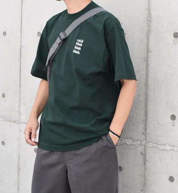 SHIPS any「【WEB限定】SHIPS any: ヘビーウェイト 7.1oz 4ライン ワンポイント ロゴ 刺繍 Tシャツ◇」|Tシャツ・カットソー|