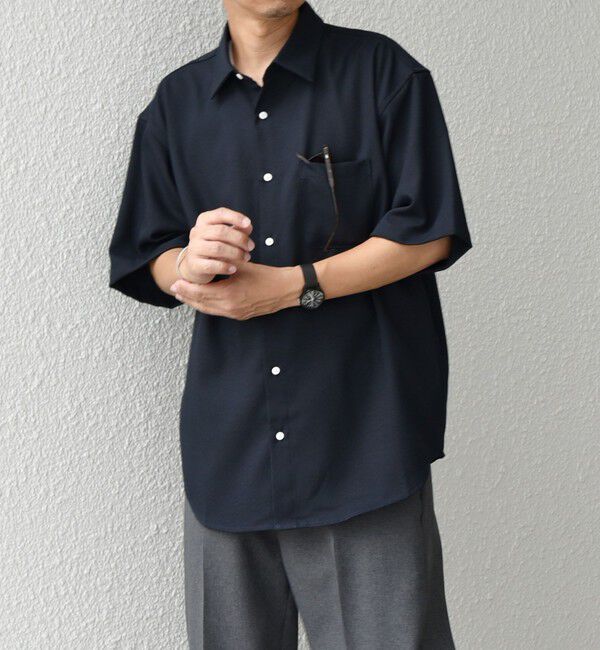 SHIPS any「【WEB限定】SHIPS any: 〈洗濯機可能〉リネン ミックス レギュラーカラー シャツ◇」|シャツ・ブラウス|