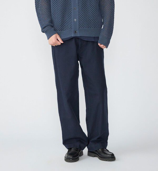 SHIPS「SHIPS: ストーン ウォッシュ コットン パンツ (セットアップ対応)」|その他|ネイビー