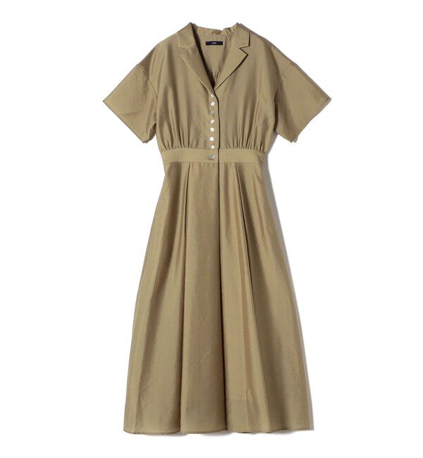 SHIPS for women「〈手洗い可能〉フロント ボタン 半袖 シャツ ワンピース」|ワンピース|