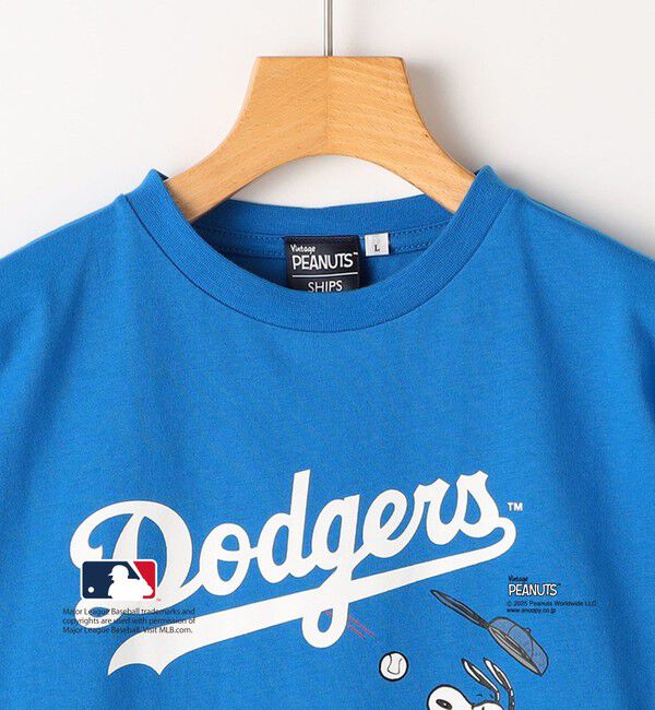 SHIPS KIDS「SHIPS KIDS:130～170cm / PEANUTS&times;MLB プリント Tシャツ」|Tシャツ・カットソー|