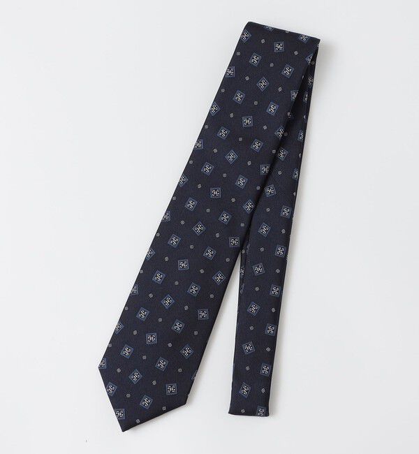 SHIPS「SHIPS: シルク ツイル スクエア コモン ネクタイ」|ネクタイ・蝶ネクタイ|ネイビー