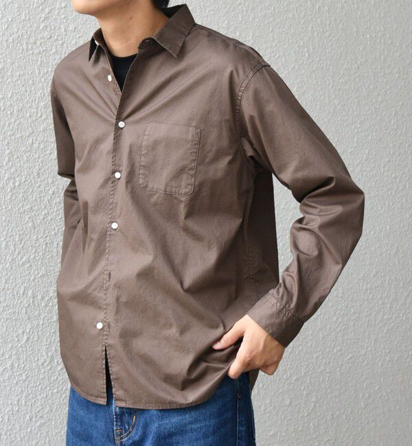 SHIPS any「SHIPS any:〈洗濯機可能〉コットン ガーメントダイ レギュラーカラー シャツ◇」|シャツ・ブラウス|