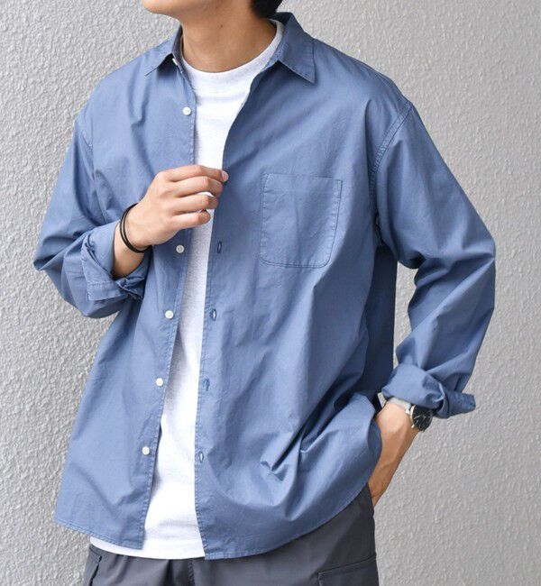 SHIPS any「SHIPS any:〈洗濯機可能〉コットン ガーメントダイ レギュラーカラー シャツ◇」|シャツ・ブラウス|