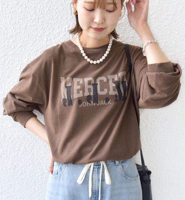 SHIPS for women「【SHIPS別注】J.J MERCER: ロングスリーブ TEE」|Tシャツ・カットソー|ブラウン