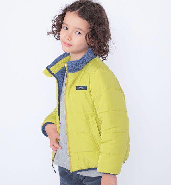 SHIPS KIDS「SHIPS KIDS:100～130cm/〈洗濯機可能〉ボア リバーシブル ジャケット」|ブルゾン・スタジャン|