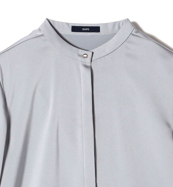 SHIPS for women「〈手洗い可能〉プリーツ 袖 デザイン ブラウス」|シャツ・ブラウス|