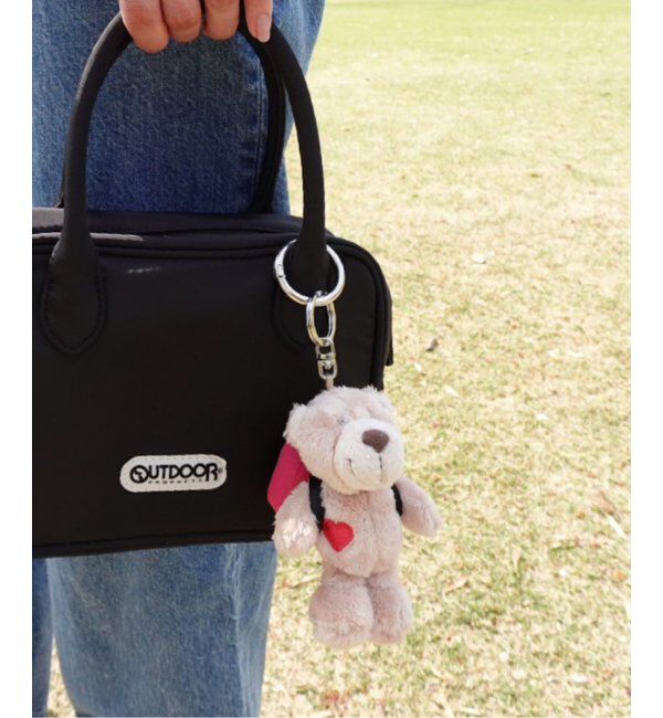 OUTDOOR PRODUCTS Usual Things「NICI(ニキ)/キーホルダー ラブベアBN 10cm+リュック ピンク/OUTDOOR PRODUCTS」|キーケース|