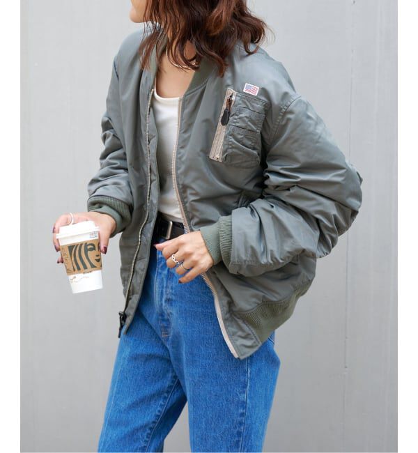 OUTDOOR PRODUCTS Usual Things「ULT MA-1ジャケット ユニセックス着用可」|ブルゾン・スタジャン|