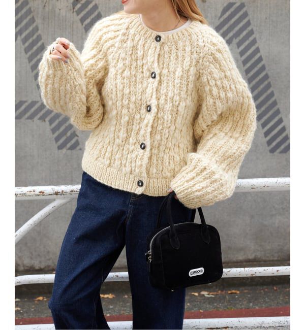 ネパールウールハンドニットカーディガン ネパールウールハンドニットカーディガン（OUTDOOR PRODUCTS Usual