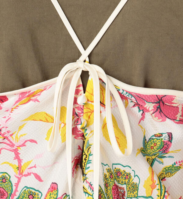 SOULEIADO「サッカープリント キャミソールチュニックブラウス」|シャツ・ブラウス|