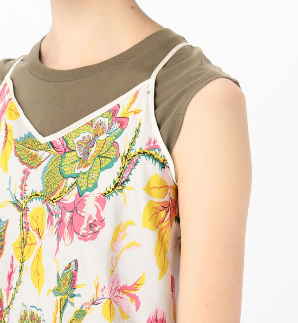 SOULEIADO「サッカープリント キャミソールチュニックブラウス」|シャツ・ブラウス|