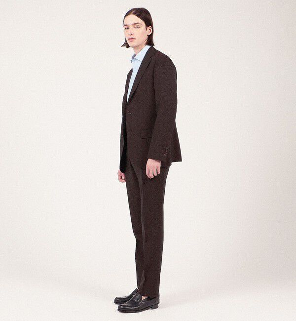 TOMORROWLAND MENS「Super130'sウール ノープリーツスリムスラックス Drago Swing」|スラックス|