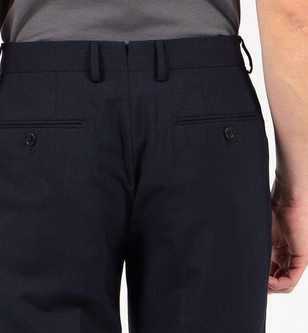 TOMORROWLAND MENS「Super130'sウール ノープリーツスリムスラックス Drago Swing」|スラックス|